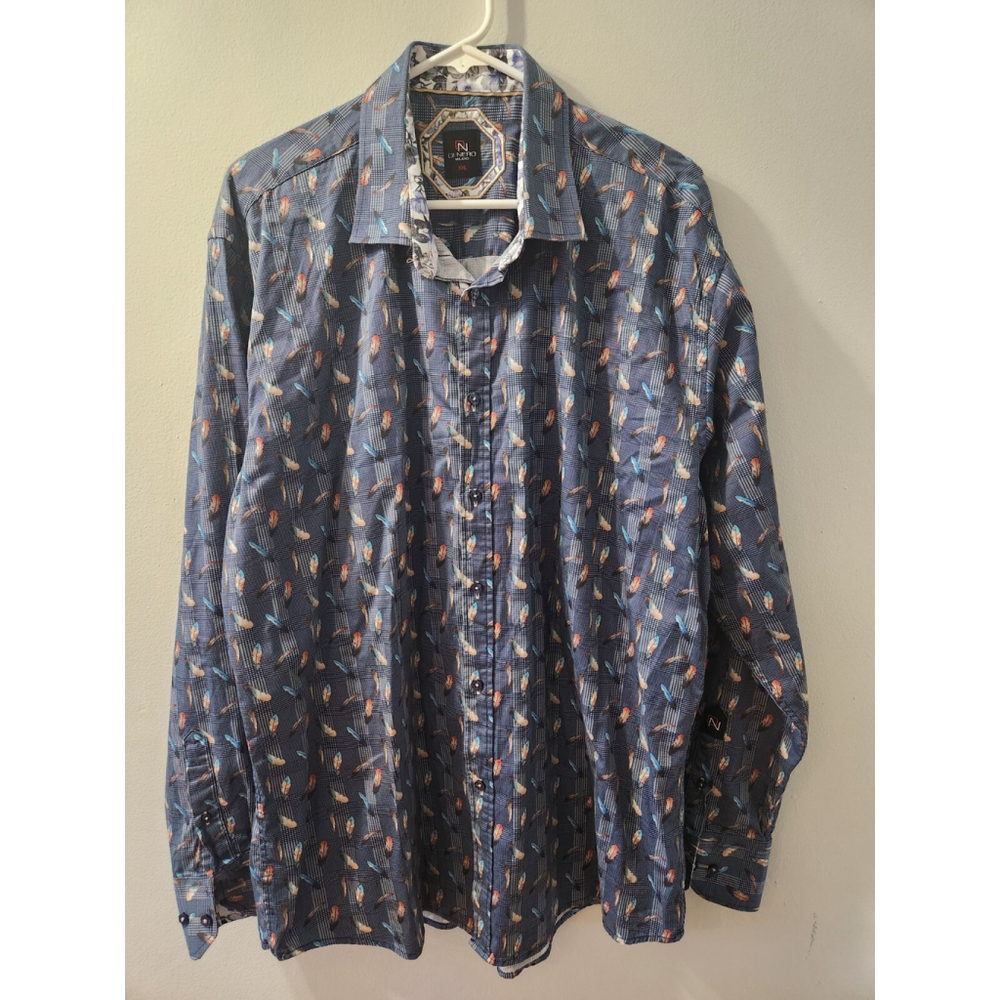 Di Nero Milano Men Long Sleeves Shirt Size XXL Pre-Owned